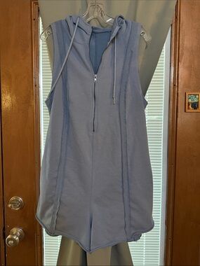 Sleeveless romper size large.